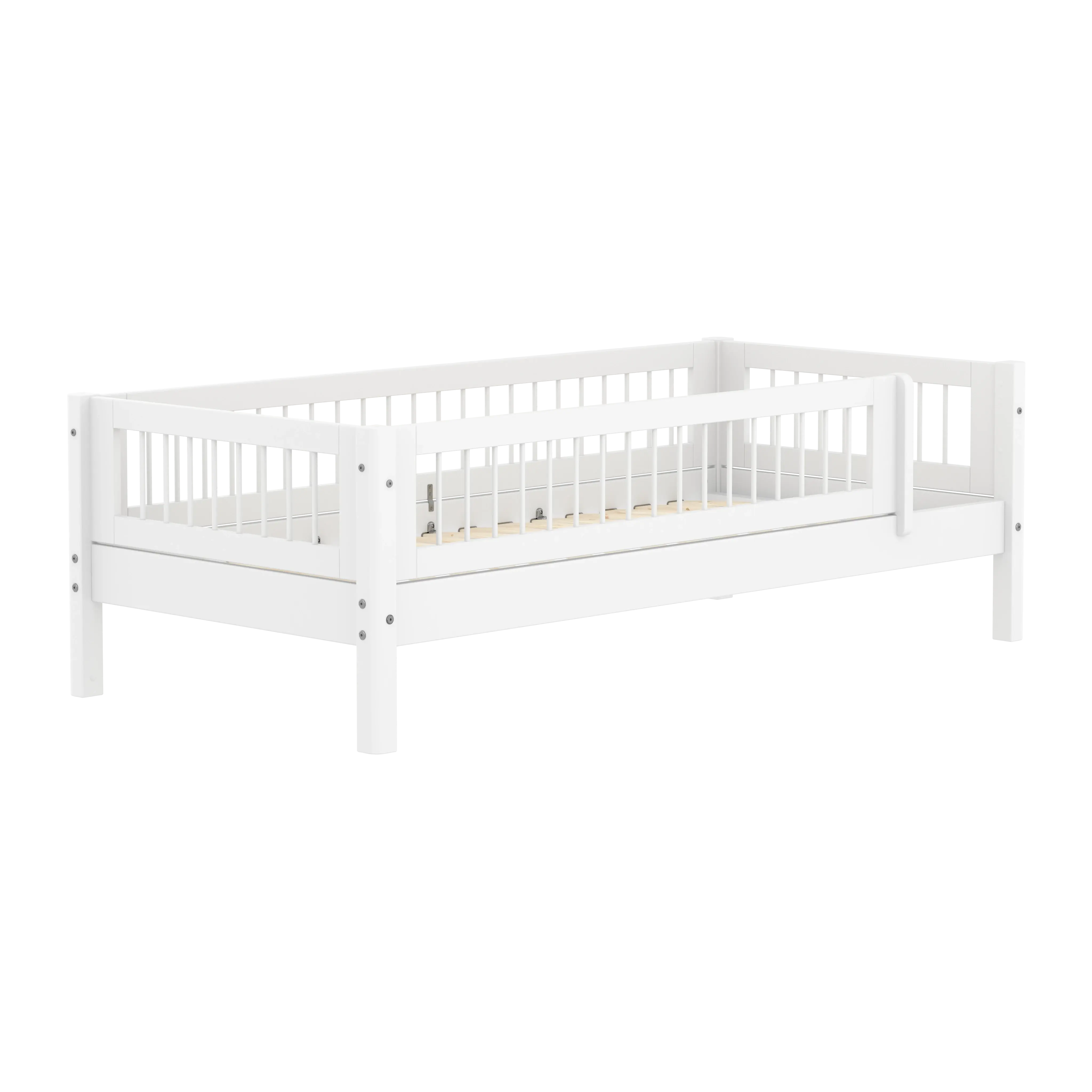 flexa-white-einzelbett-mit-crossbars-und-absturzsicherung-90x200-cm-wei image 3