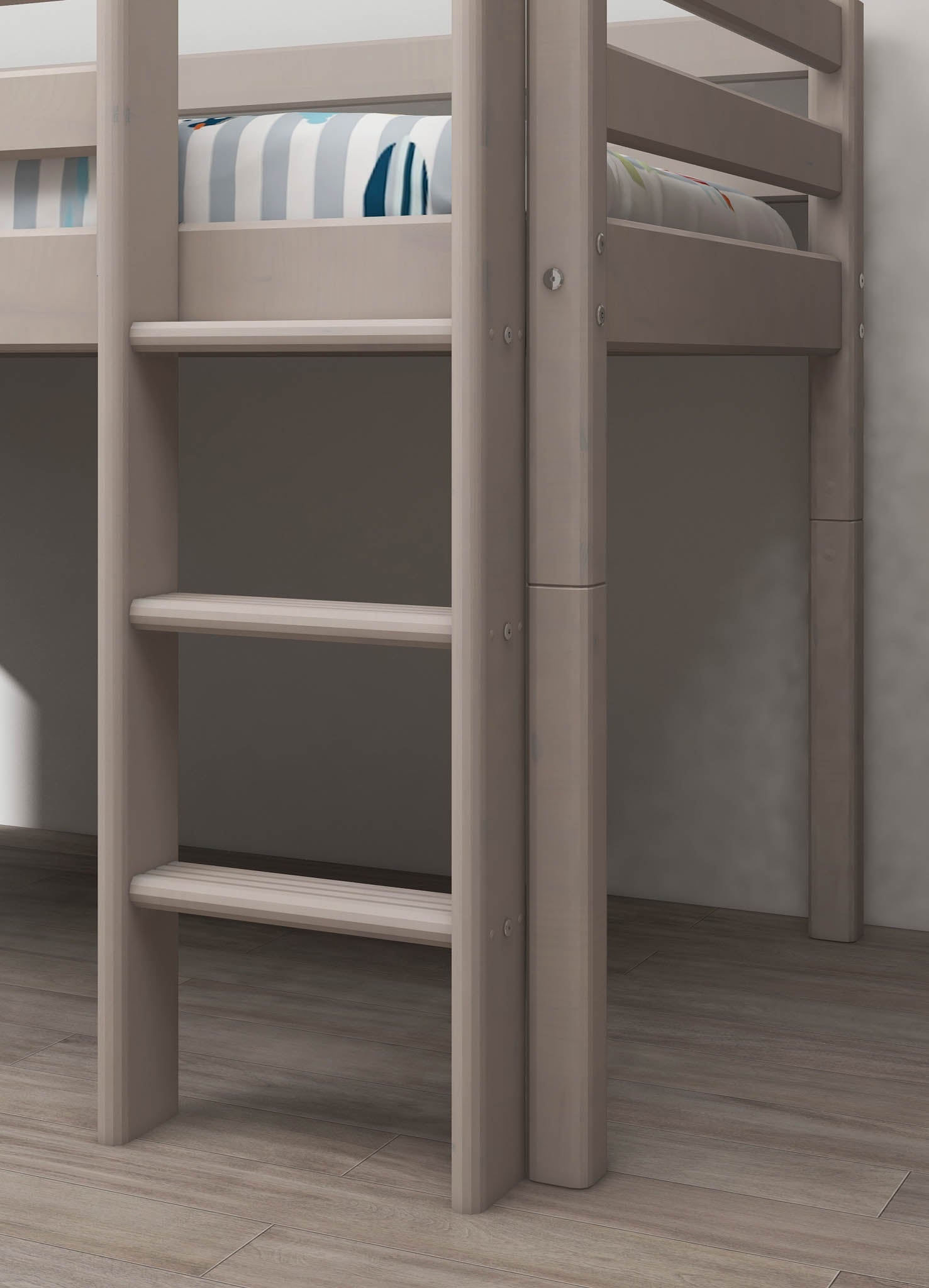 flexa-classic-hochbett-120-cm-mittelhoch-mit-leiter-und-absturzsicherung-90x200- image 4