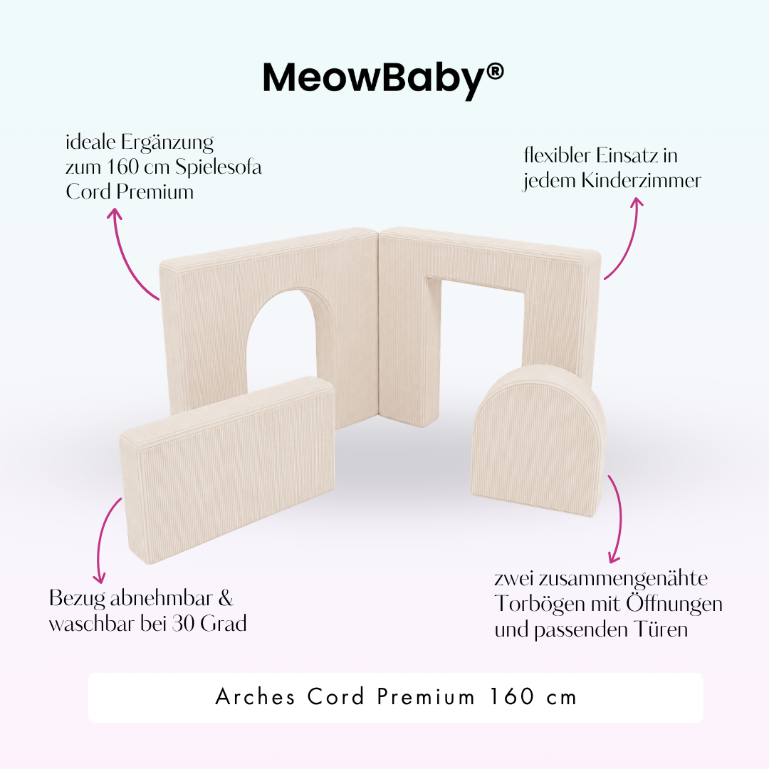 meowbaby-arches-cord-premium-160-cm-slim-cord-edition-spielsofa-addon image 3