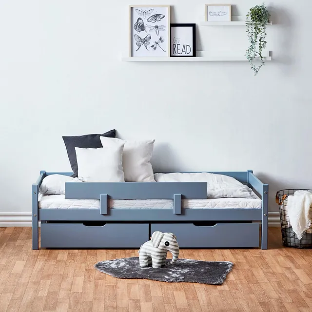 hoppekids-eco-dream-bettpaket-einzelbett-70x160-cm-mit-schubladen-rausfallschutz image 1