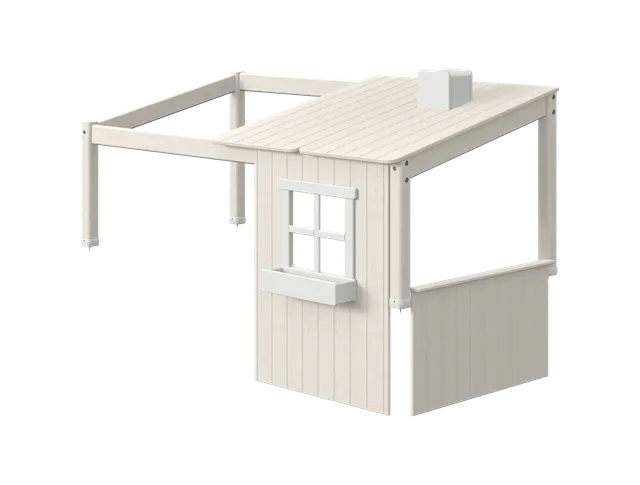 flexa-classic-1-2-haus-f-r-einzel-und-spielbett-120-cm-wei image 1