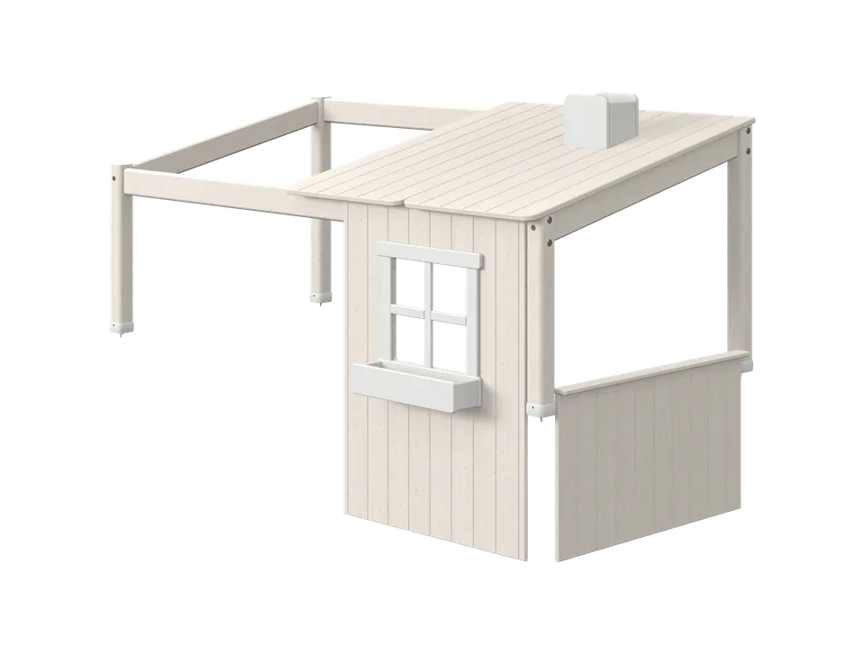 flexa-classic-1-2-haus-f-r-einzel-und-spielbett-120-cm-wei image 1