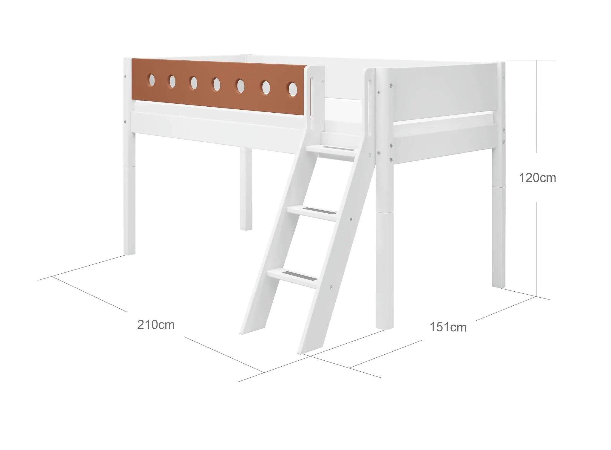 flexa-white-halbhohes-hochbett-120-cm-90x200-cm-wei-mit-schr-gleiter-bunt image 4