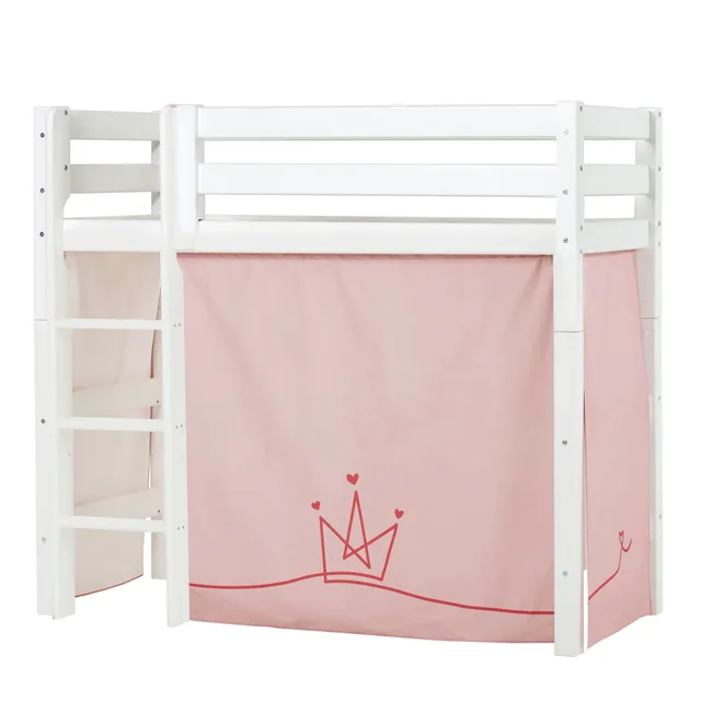 hoppekids-eco-luxury-mittelhohes-bett-mit-princess-bettvorhang image 1