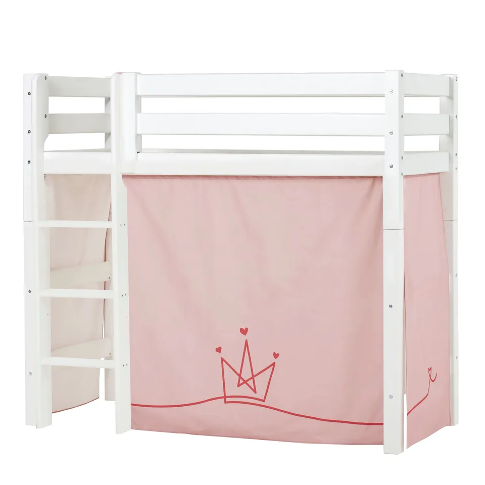 hoppekids-eco-luxury-mittelhohes-bett-mit-princess-bettvorhang image 1