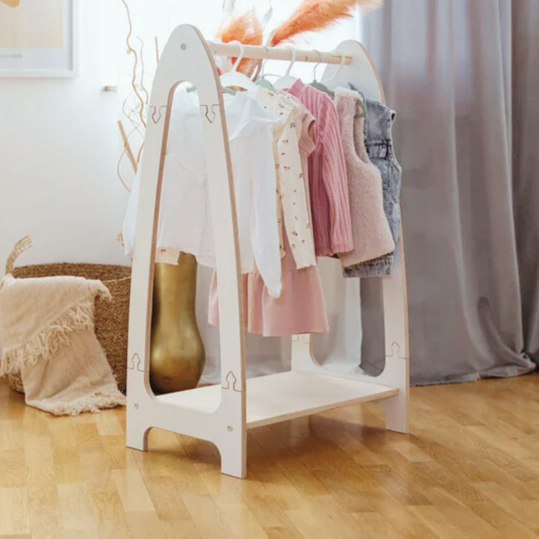 meowbaby-montessori-kleiderst-nder-kinder-kleiderstange-aus-holz image 1
