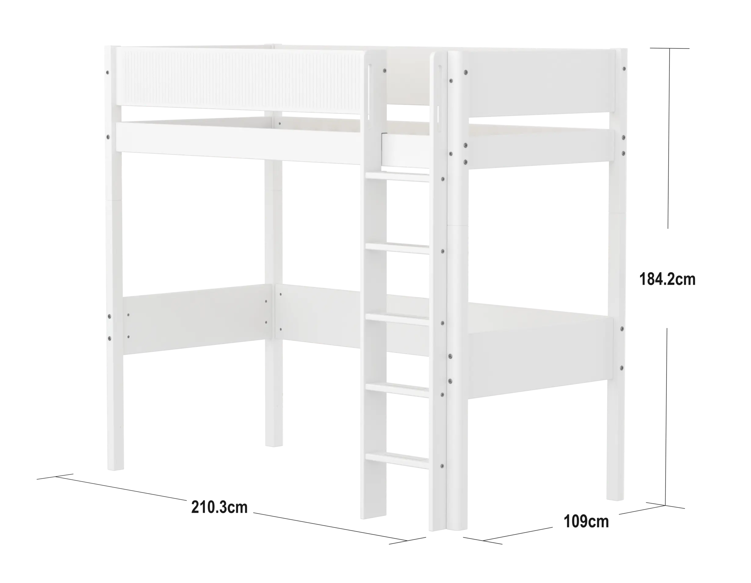 flexa-classic-hochbett-184-cm-mit-leiter-und-absturzsicherung-90x200-cm-wei image 4