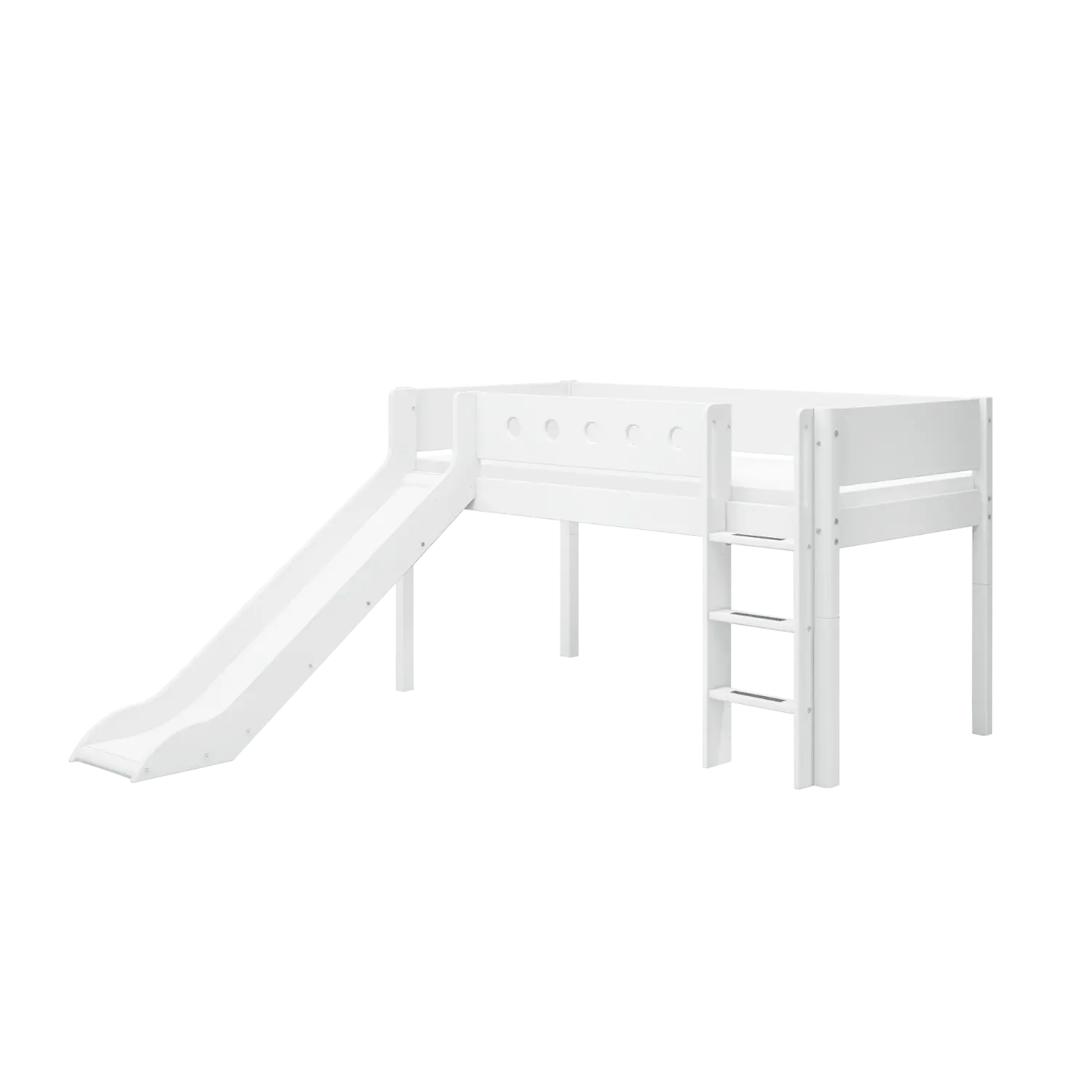 flexa-white-spielbett-120-cm-90x200-cm-wei-mit-rutsche-und-leiter image 1