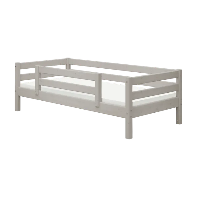 flexa-classic-einzelbett-mit-absturzsicherung-90x200-cm-grau image 1