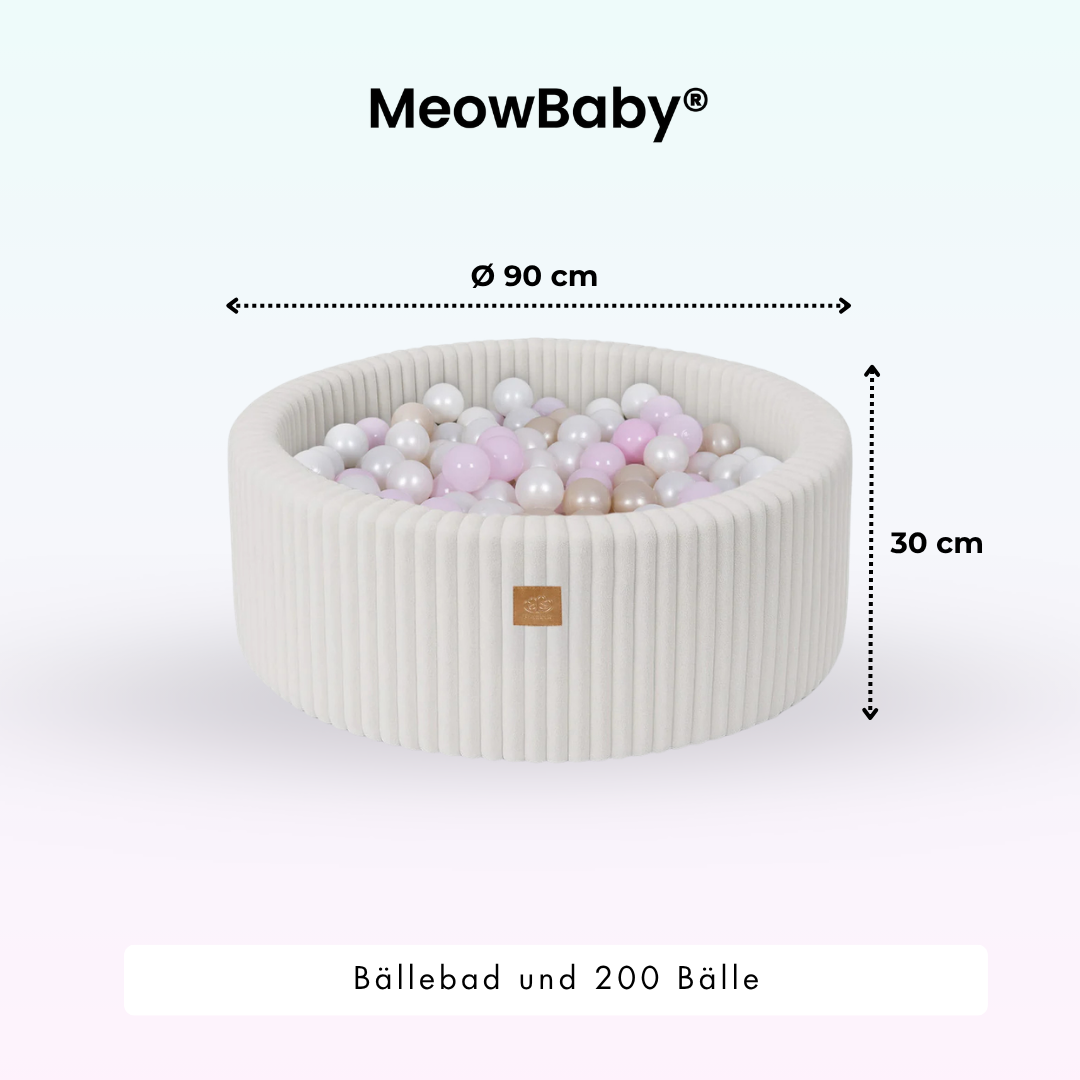 meowbaby-b-llebad-churros-90x30-cm-mit-200-b-llen-eigene-farbauswahl image 5