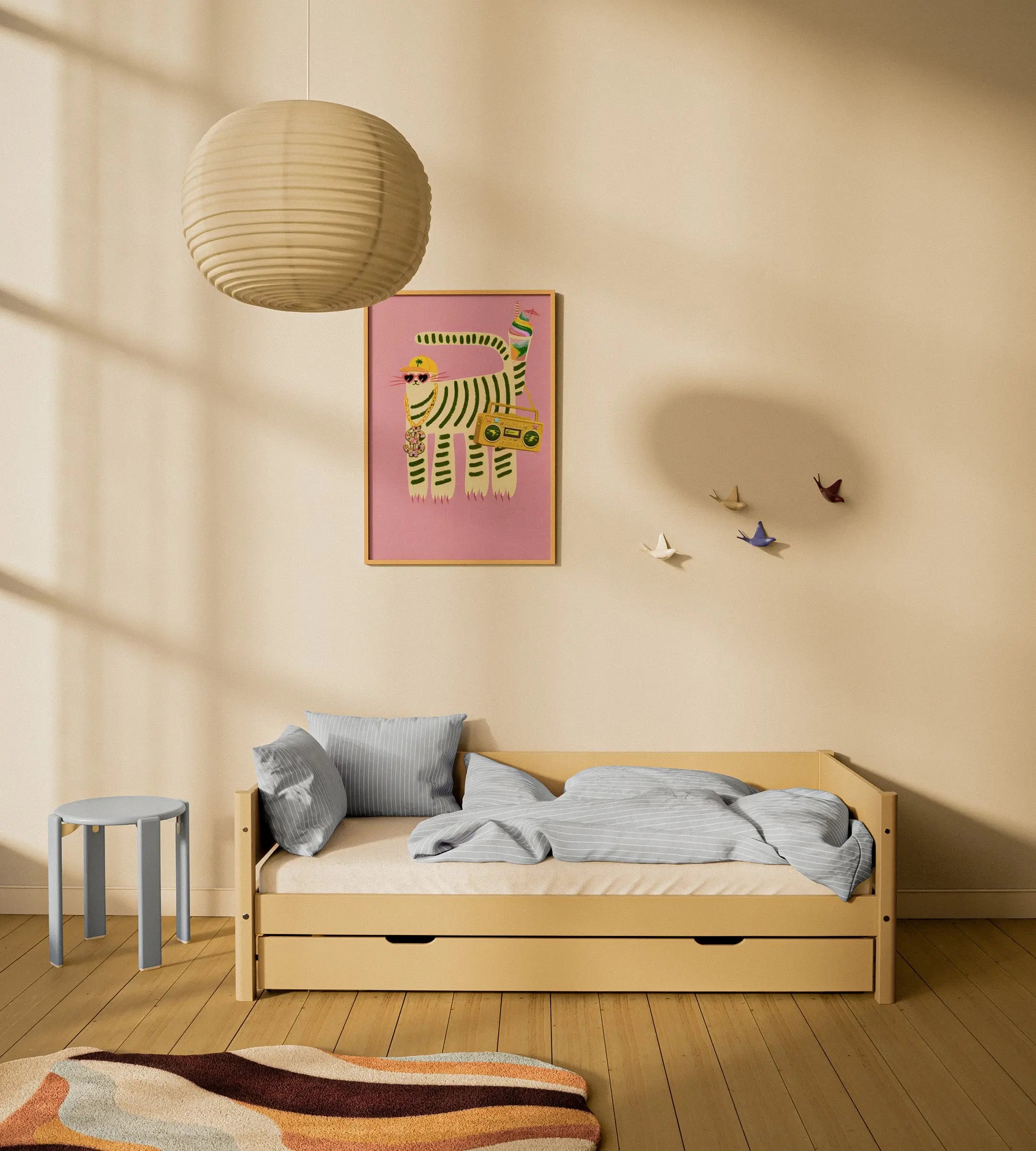 flexa-classic-einzelbett-90x200-cm-mit-ausziehbett-90x190-cm-sand image 2
