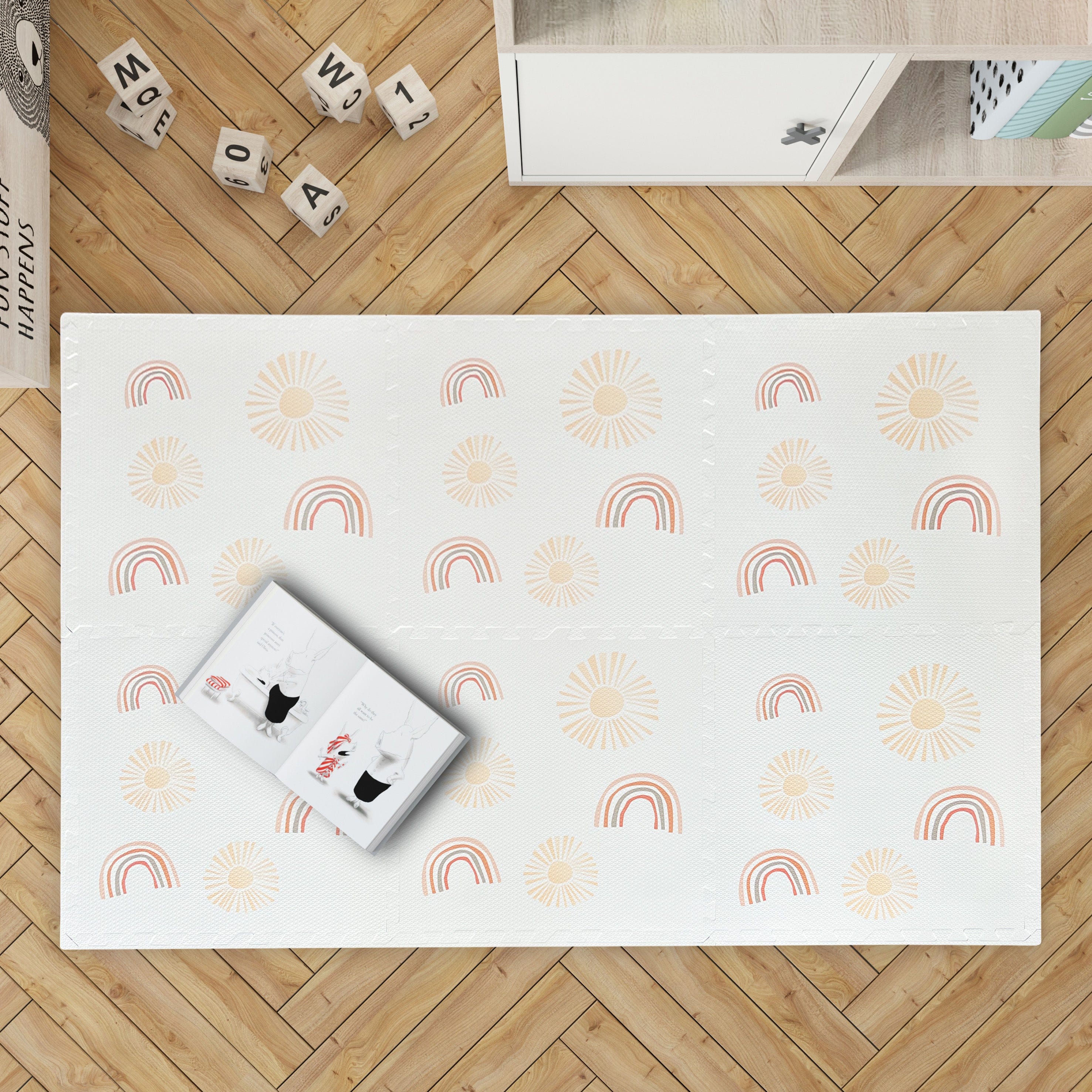 meowbaby-puzzlematte-120x180-cm-6-elemente-regenbogen-creme image 3