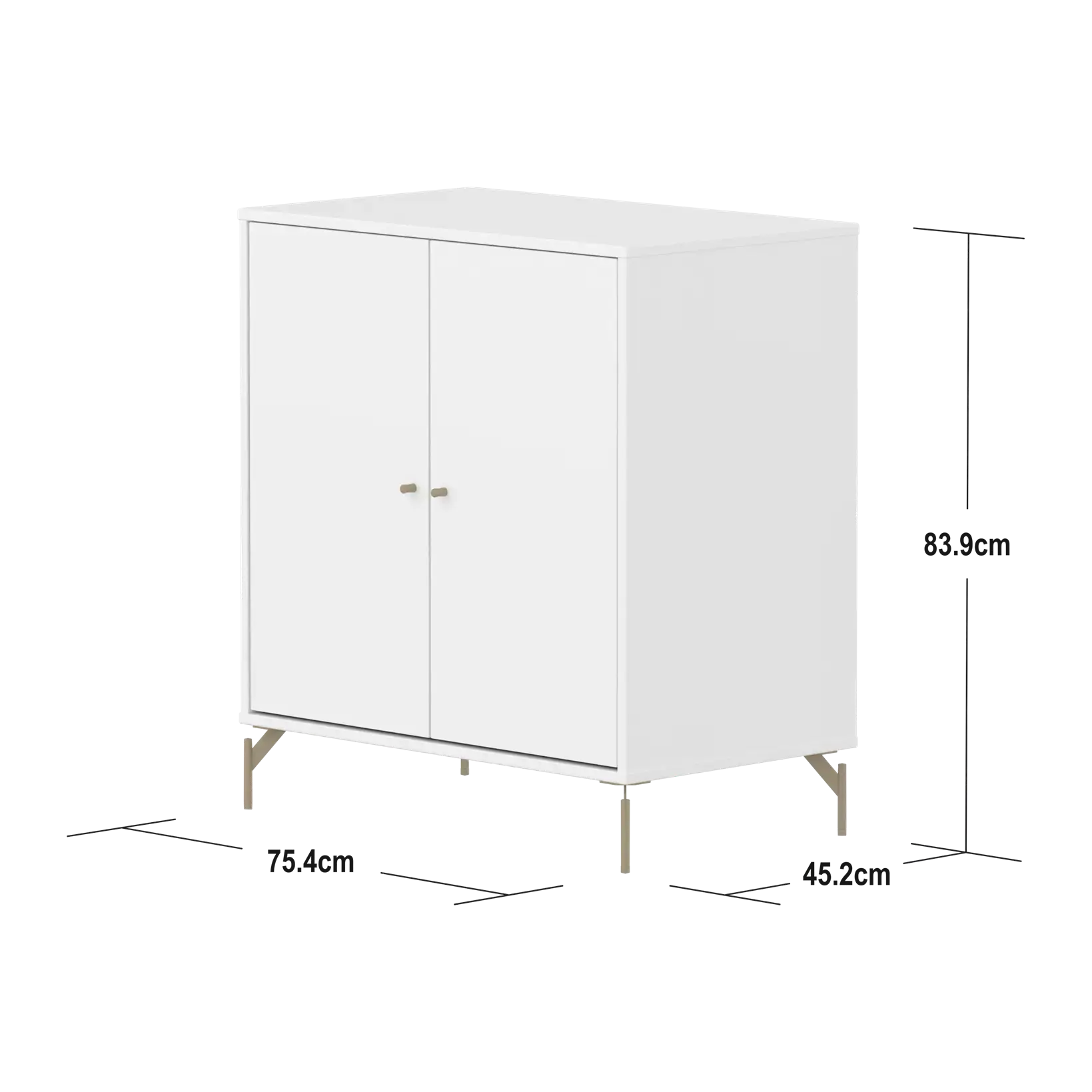 flexa-saga-schrank-2-t-ren-metallf-e-oat-wei image 4