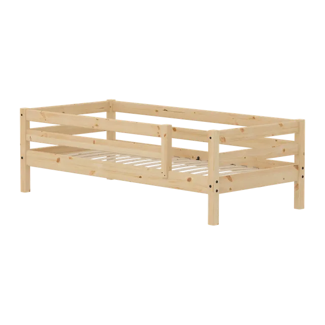 flexa-classic-raw-einzelbett-mit-absturzsicherung-90x200-cm-kiefernholz image 1