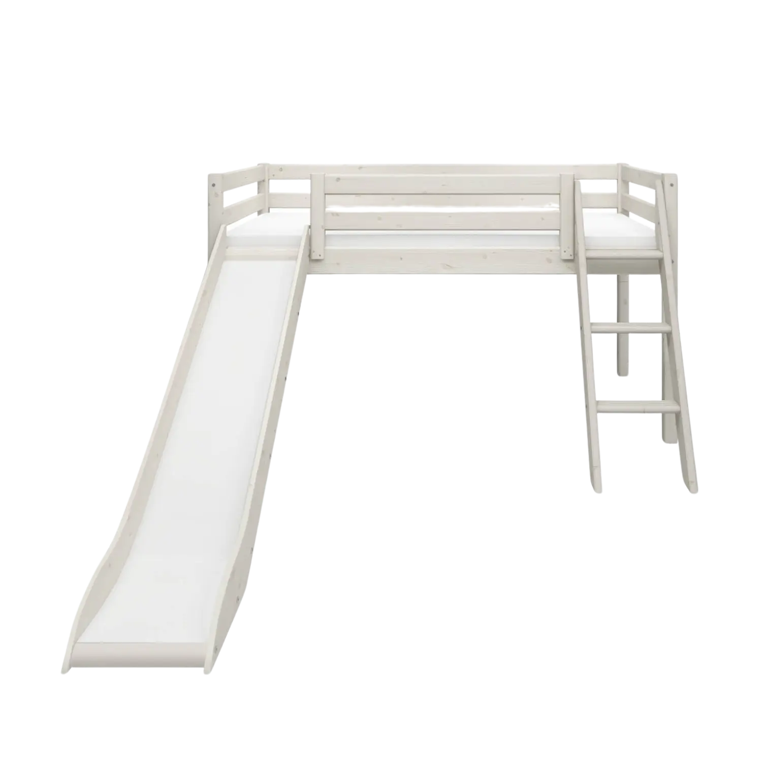 flexa-classic-spielbett-120-cm-mit-rutsche-und-schr-gleiter-90x200-cm-wei image 2