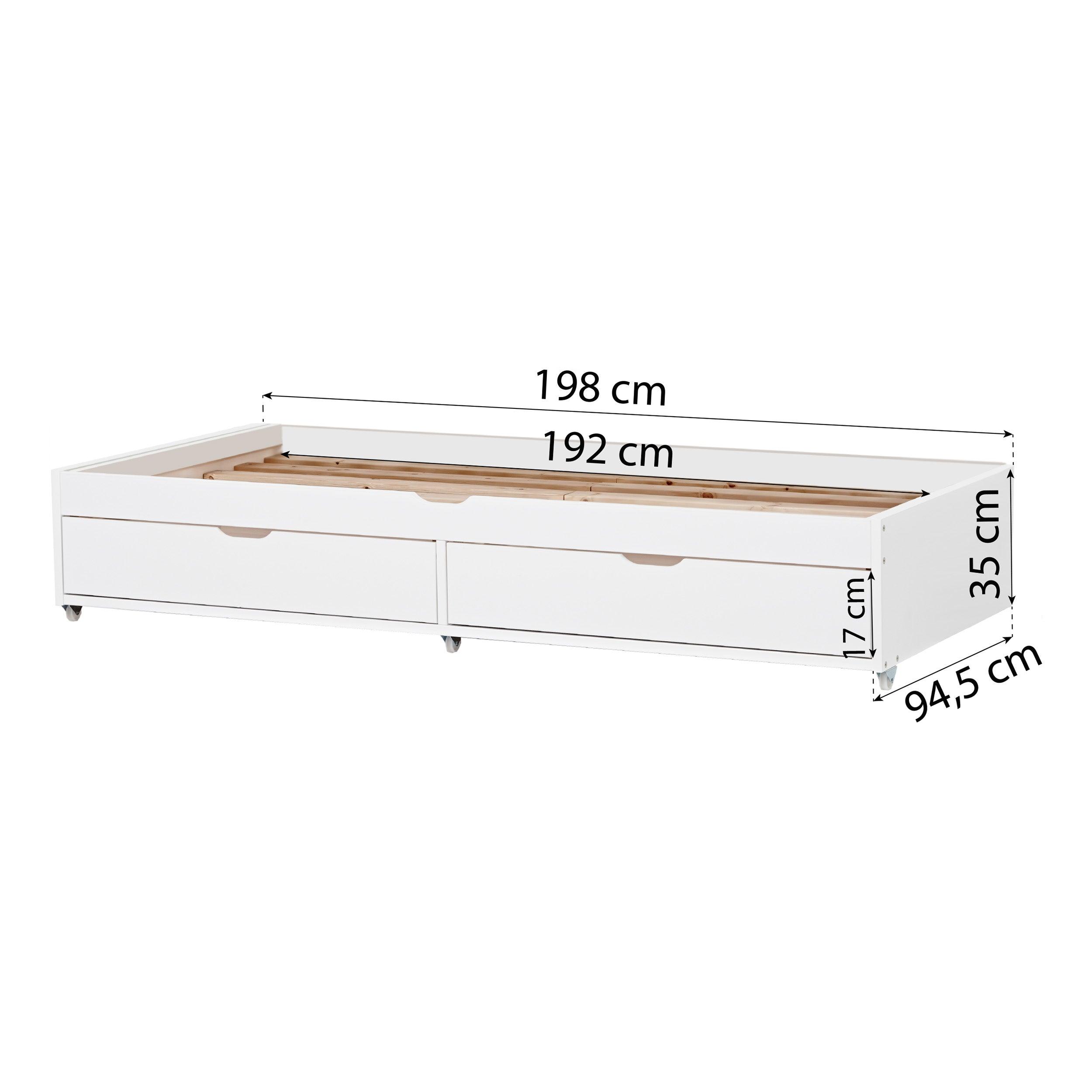 hoppekids-deluxe-ausziehbett-90x190-cm-mit-schubladen-wei image 7