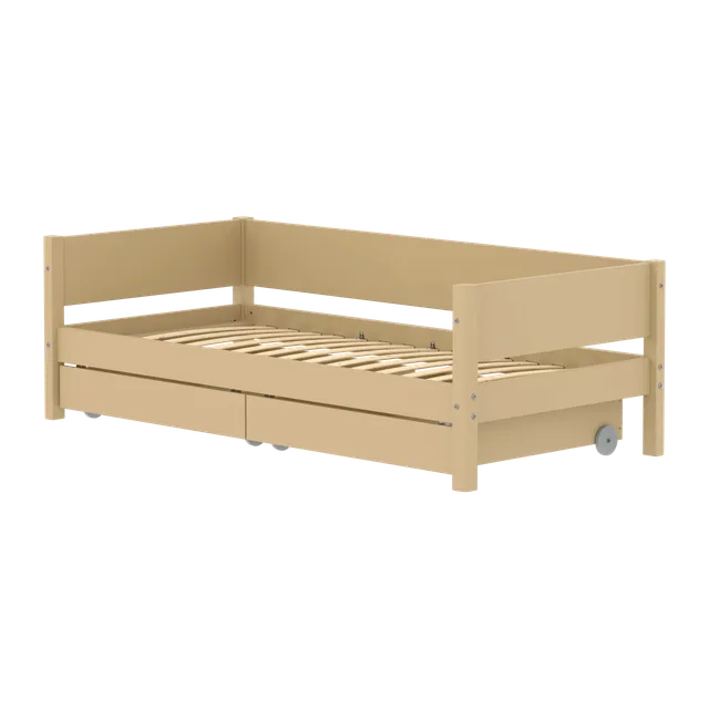 flexa-white-einzelbett-mit-schubladen-90x200-cm-sand image 1