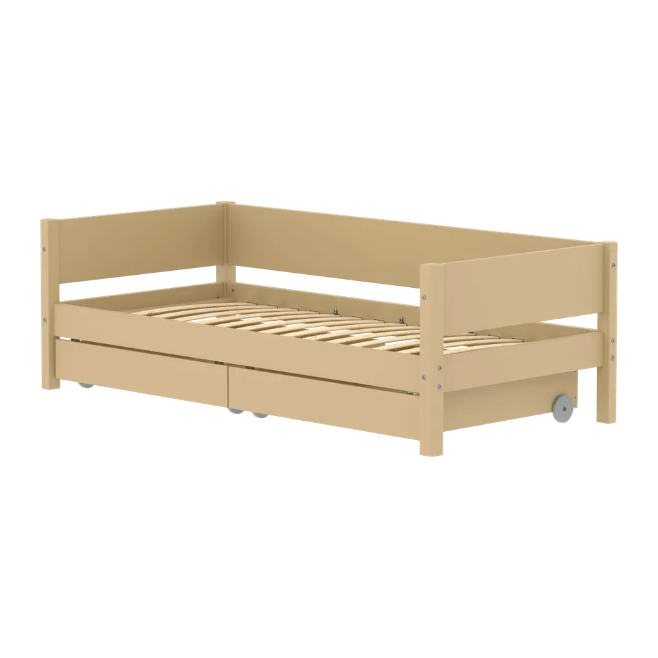 flexa-white-einzelbett-mit-schubladen-90x200-cm-sand image 1