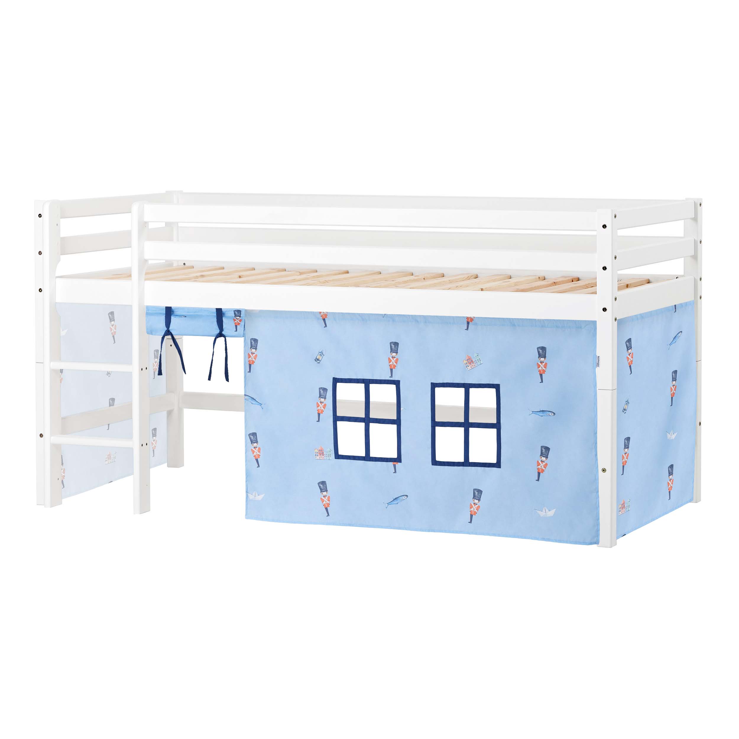 hoppekids-eco-dream-halbhochbett-mit-zinnsoldat-bettvorhang image 4