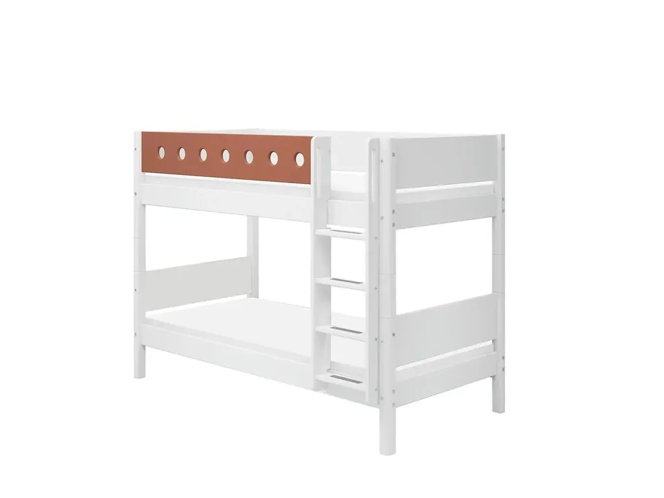 flexa-classic-etagenbett-154-cm-90x200-wei-mit-leiter-absturzsicherung image 1
