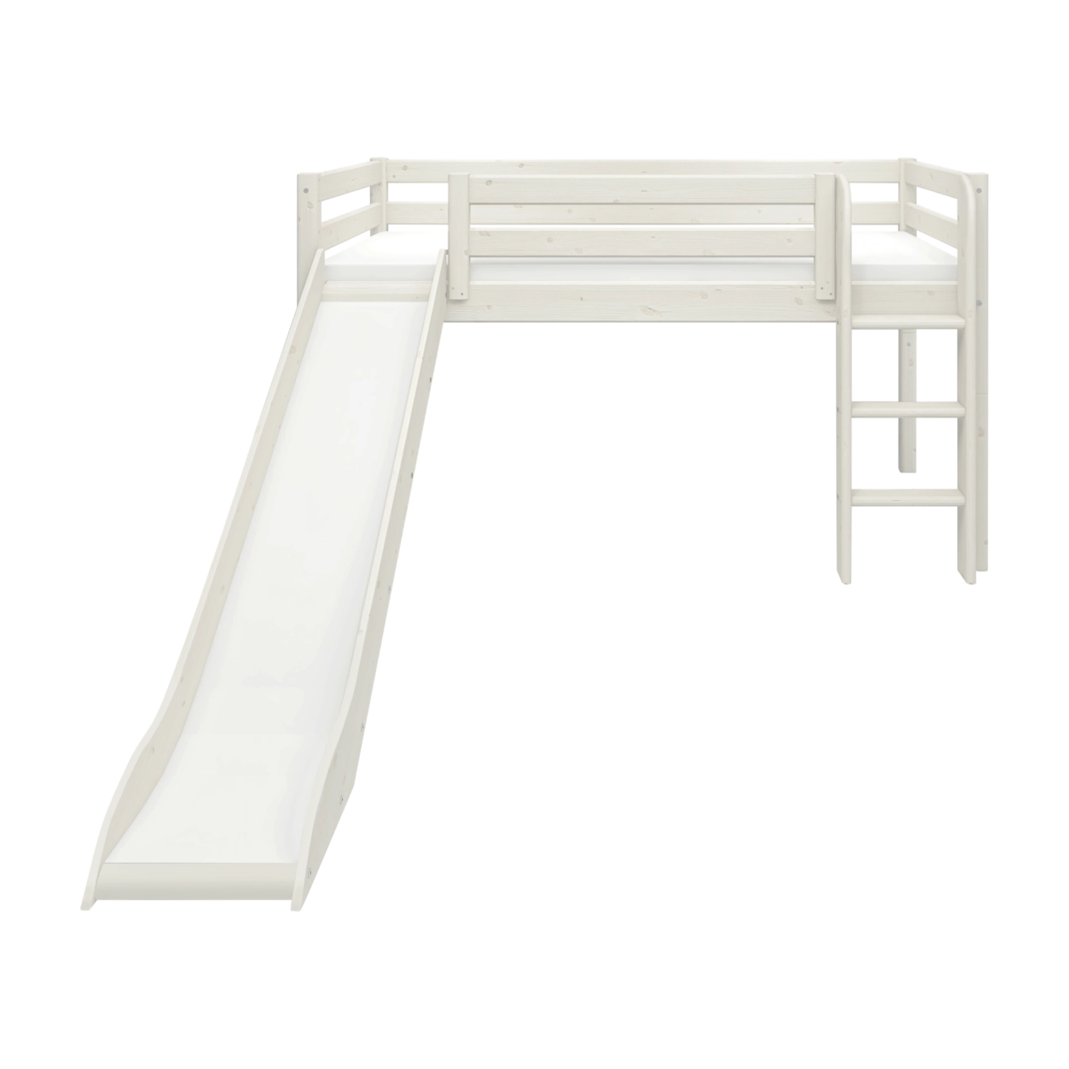 flexa-classic-spielbett-120-cm-mit-rutsche-und-gerader-leiter-90x200-cm-wei image 5