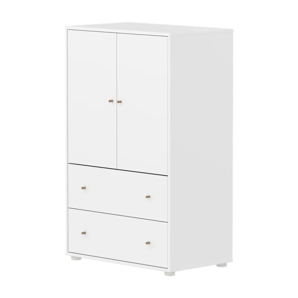 flexa-saga-schrank-2-t-ren-und-2-schubladen-eiche-griffe-wei image 1
