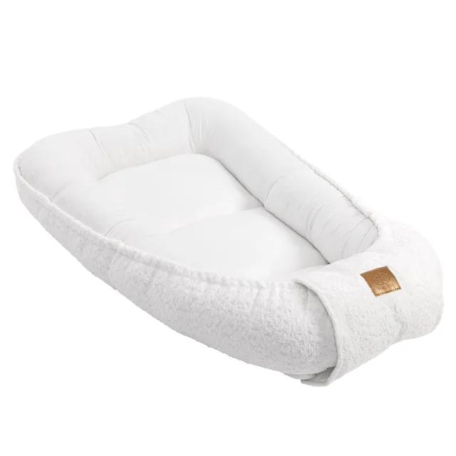 meowbaby-babynestchen-f-r-neugeborene-boucl-creme-wei image 1