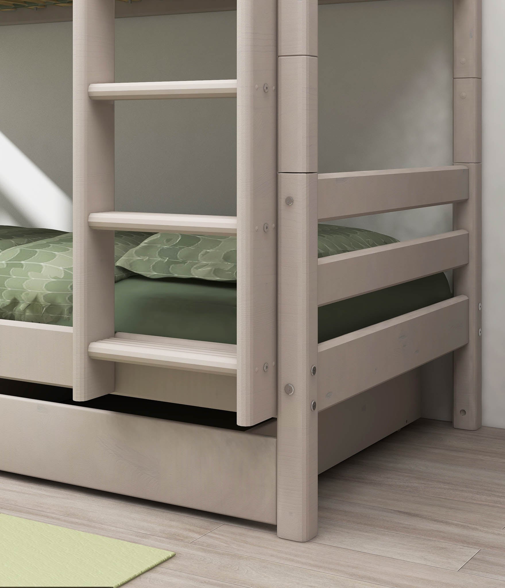flexa-classic-etagenbett-90x200-cm-mit-schublade-leiter-und-sicherheitsgel-nder- image 3