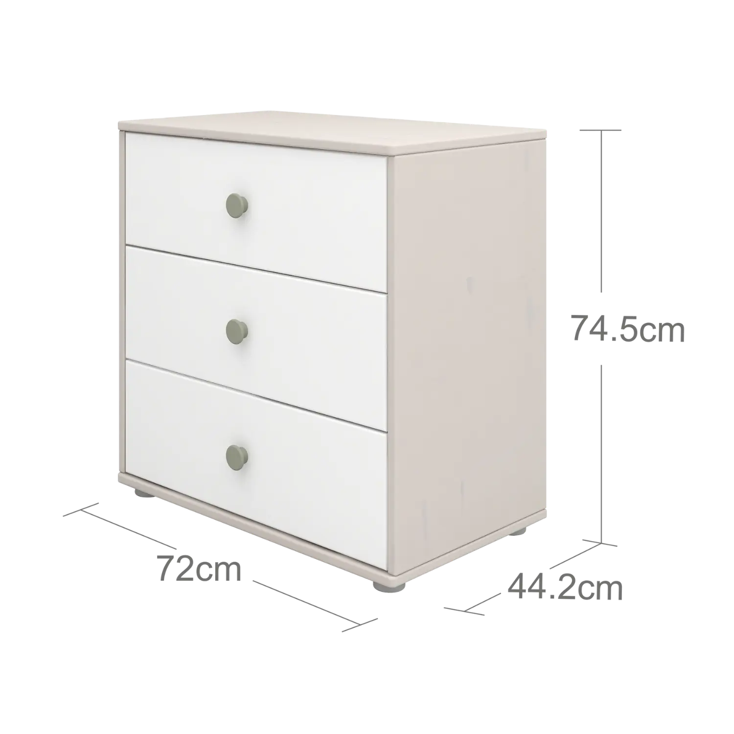 flexa-classic-kommode-3-schubladen-grau-inkl-f-e image 5