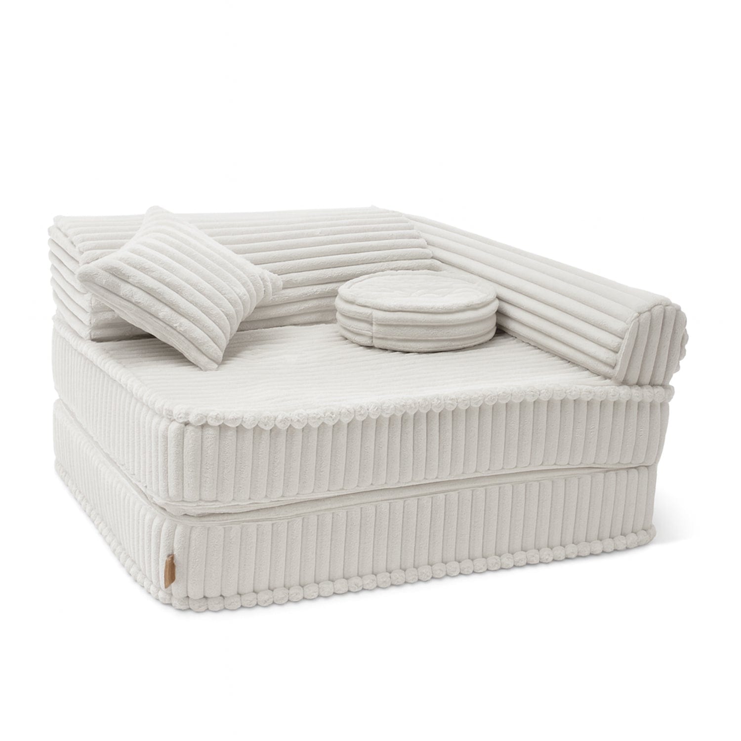meowbaby-churros-3-in-1-kindersessel-faltbare-kindercouch-spielmatratze-pl-schco image 1