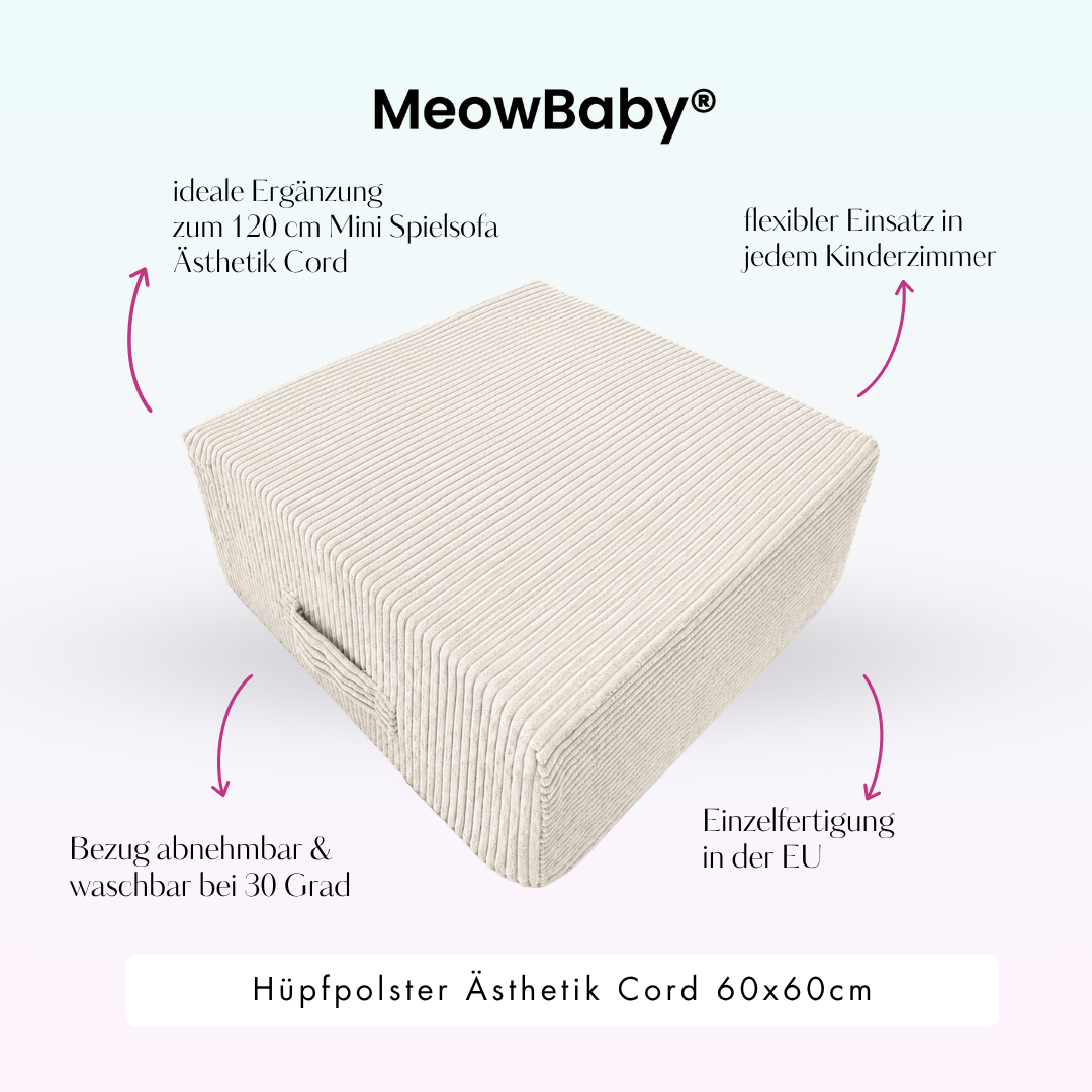 meowbaby-h-pfpolster-sthetik-60x60-cm-cord-h-pfmatte-indoor image 3