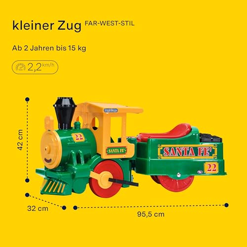 peg-perego-santa-f-train-elektrischer-aufsitz-zug-mit-12-kurvenschienen image 8