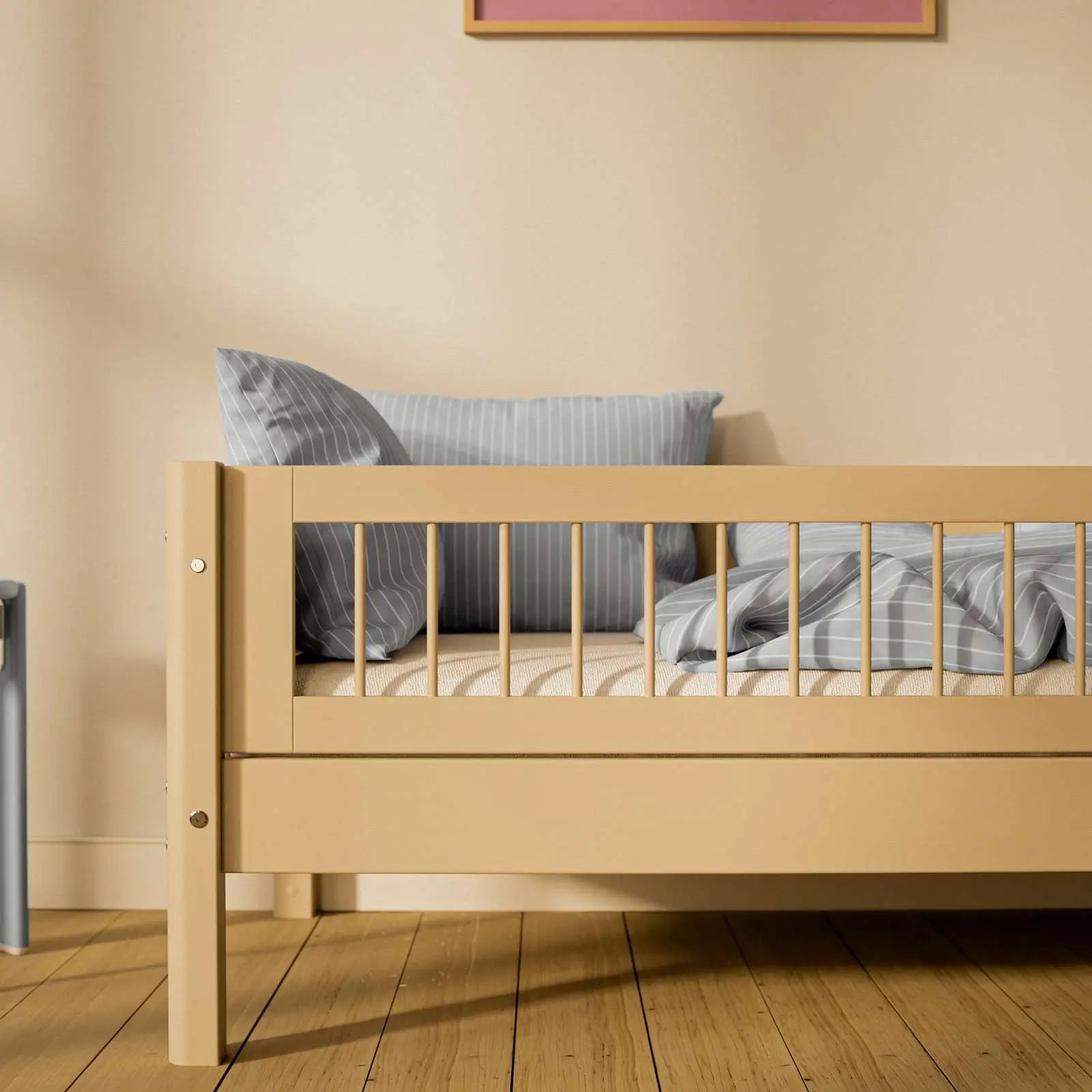 flexa-white-einzelbett-mit-absturzsicherung-90x200-cm-sand image 5