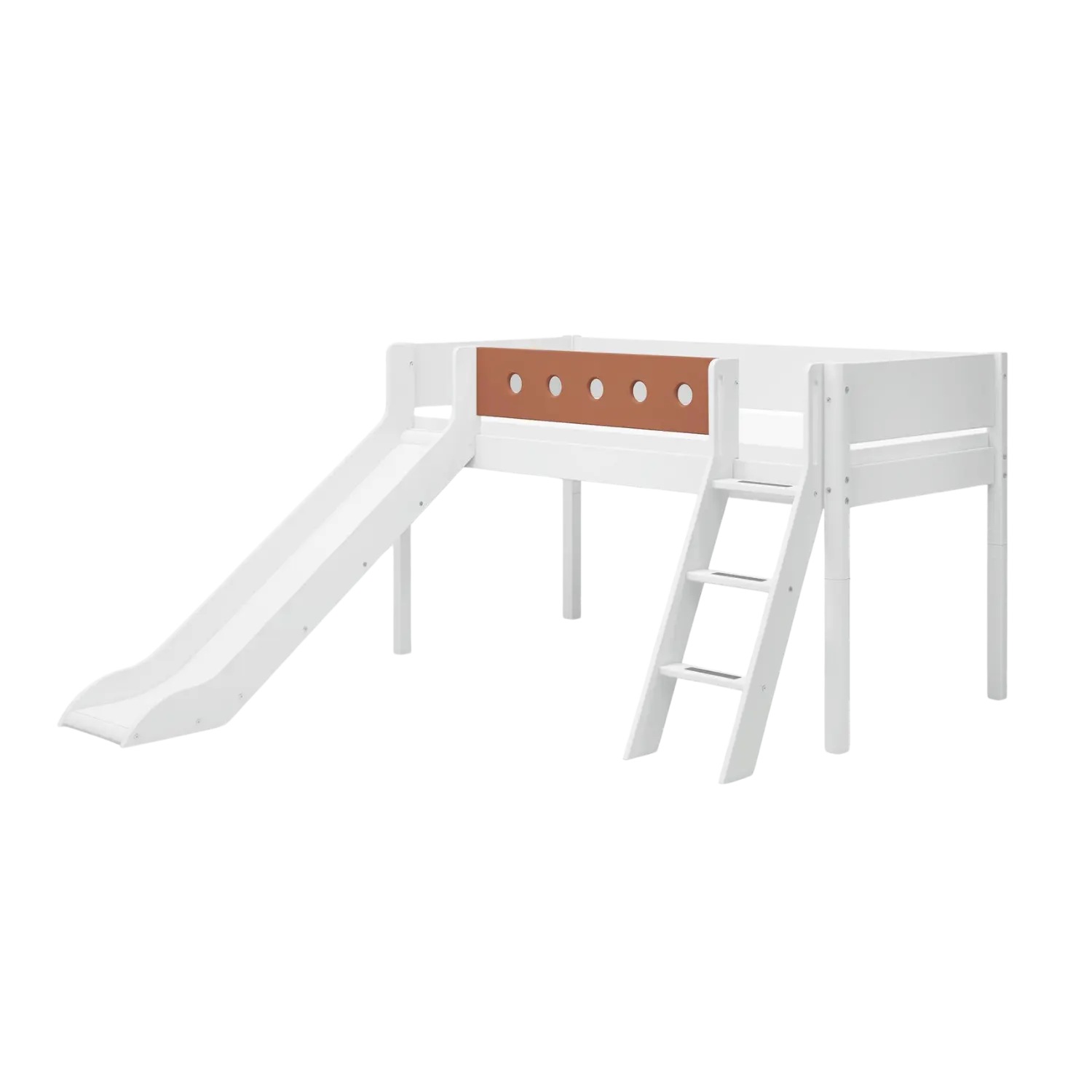 flexa-white-spielbett-120-cm-mit-rutsche-leiter-und-absturzsicherung-90x200-cm-w-3 image 1
