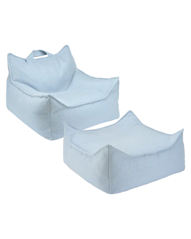 wigiwama-azure-outdoor-sitzsack-ottoman-set image 1