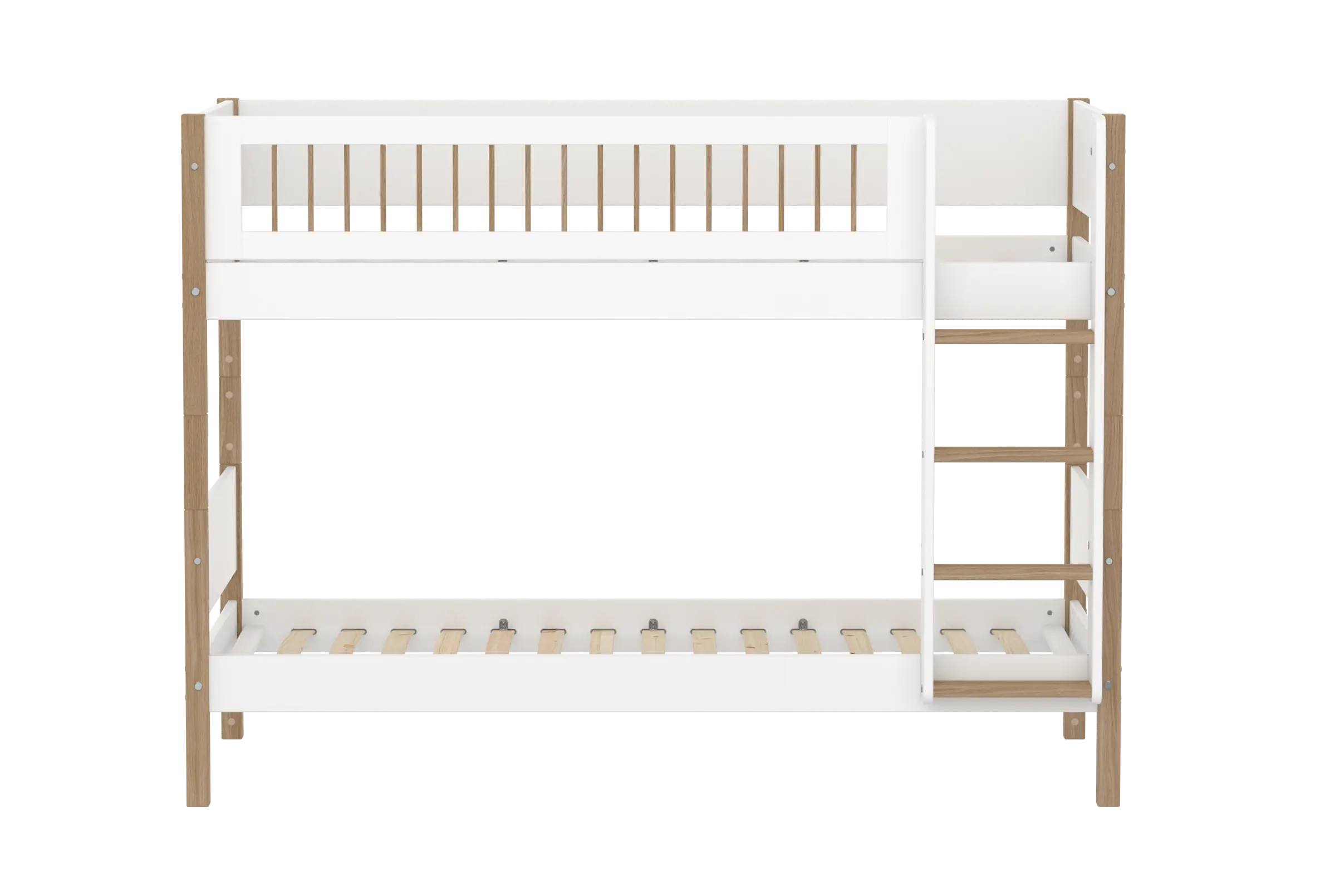 flexa-nor-etagenbett-154-cm-mit-leiter-90x200-cm-wei-eiche image 3