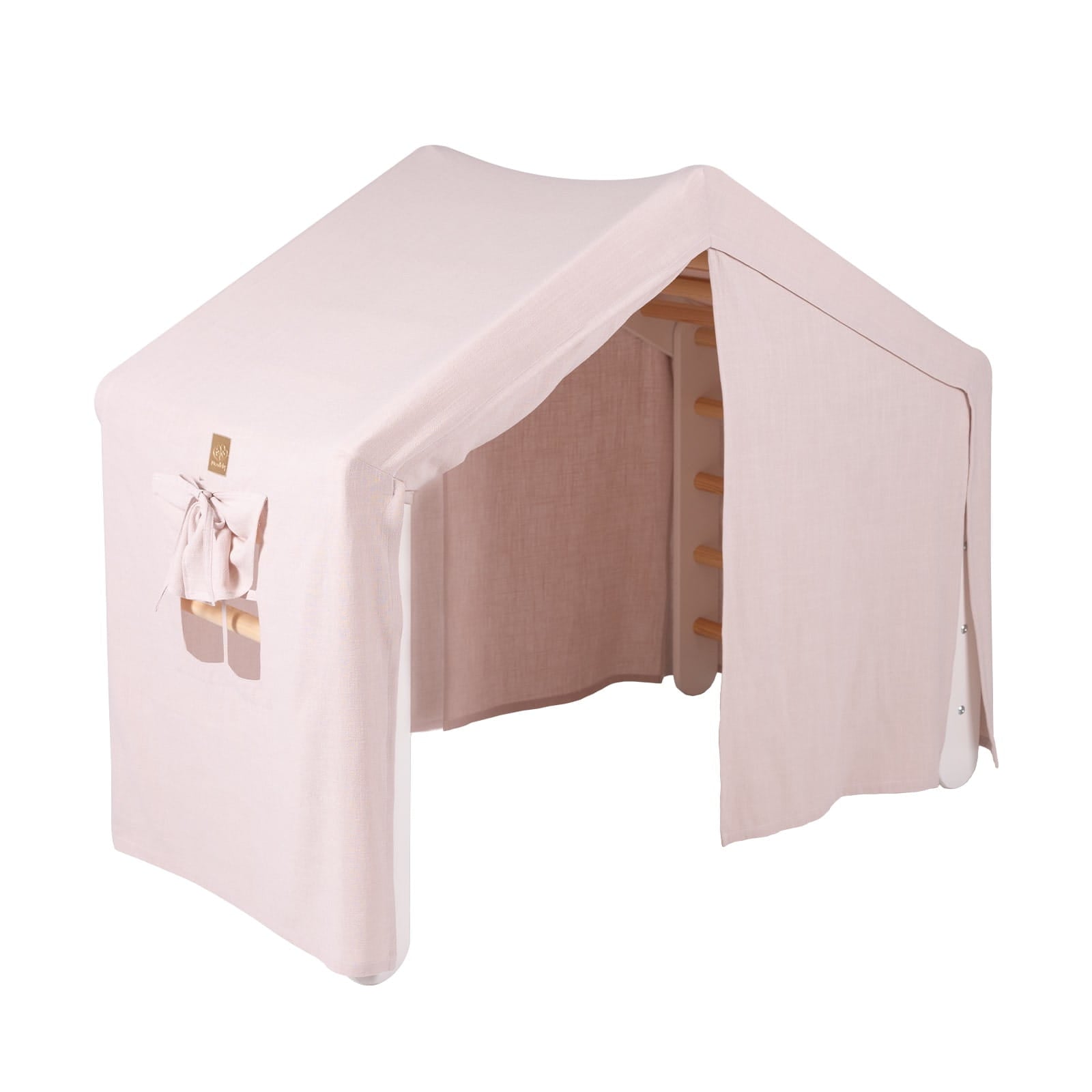 meowbaby-gro-es-kletterhaus-112x61x94-cm-faltbar-kletterdreieck-mit-zelt image 1