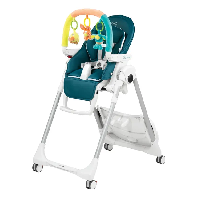 peg-perego-prima-pappa-follow-me-plus-hochstuhl-und-babywippe-petrolblau image 1