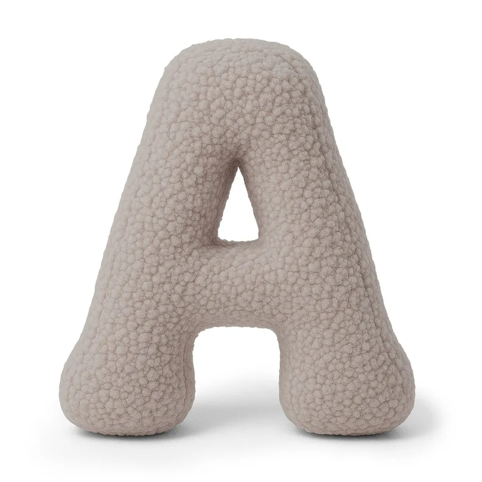 meowbaby-buchstaben-kissen-bearly-taupe-40-cm image 1
