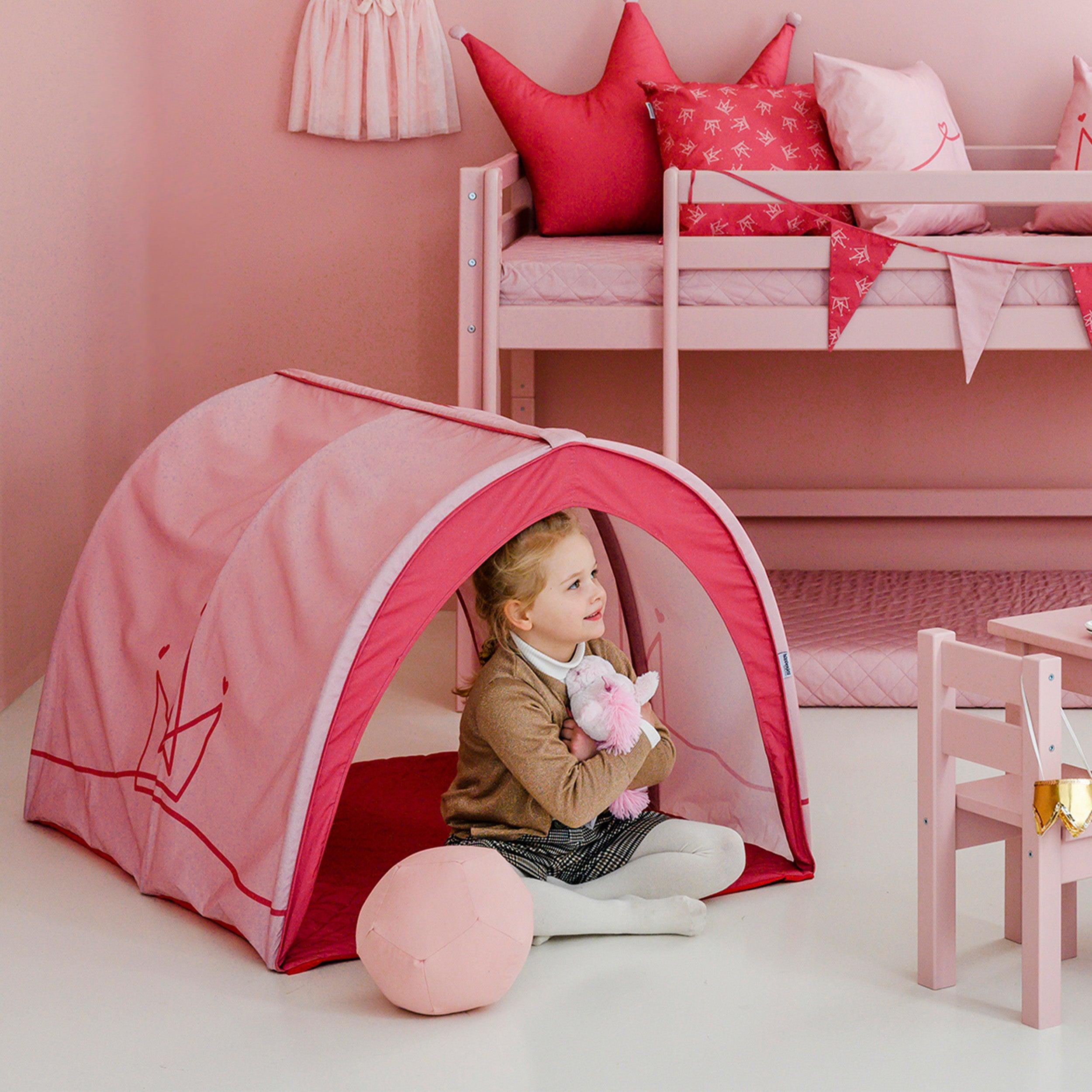 hoppekids-princess-tunnel-spieltunnel-f-r-zimmer-und-bett image 2