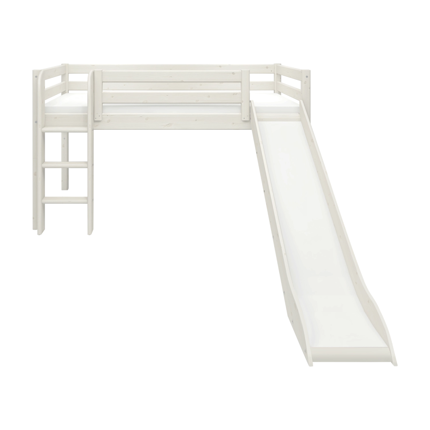 flexa-classic-spielbett-120-cm-mit-rutsche-und-gerader-leiter-90x200-cm-wei image 6