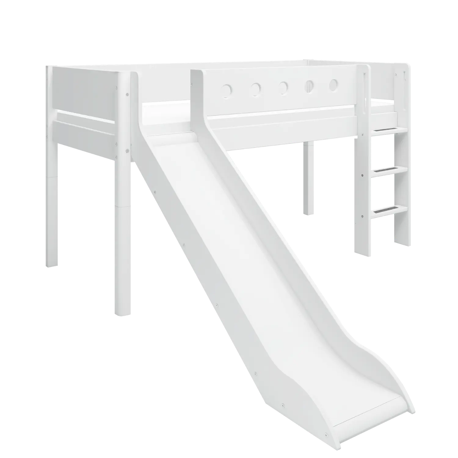 flexa-white-spielbett-120-cm-90x200-cm-wei-mit-rutsche-und-leiter image 7