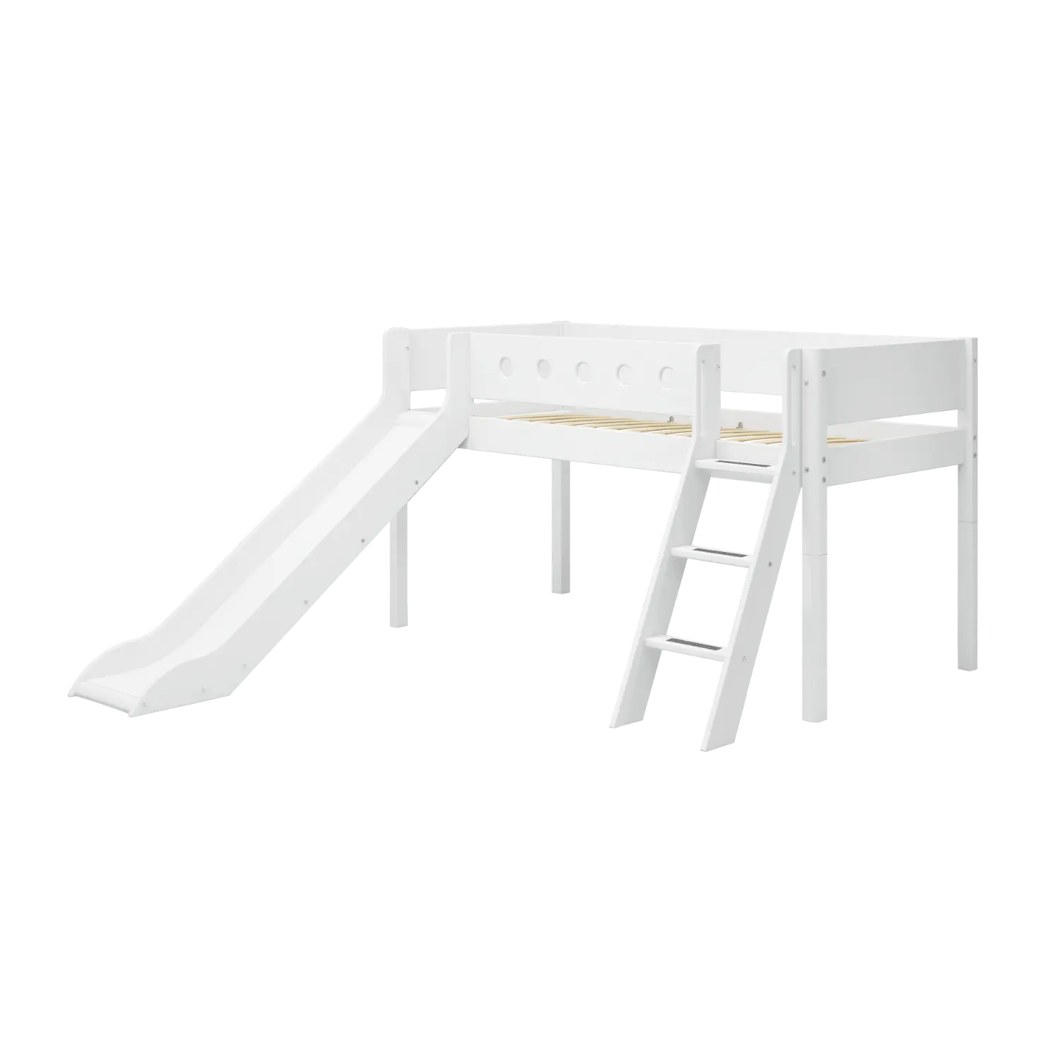 flexa-white-spielbett-120-cm-90x200-cm-wei-mit-rutsche-leiter-und-absturzsicheru image 4
