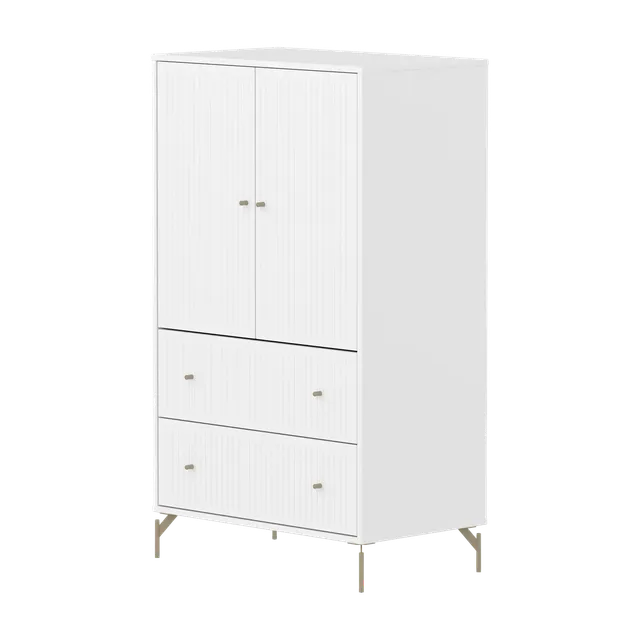 flexa-saga-schrank-2-t-ren-2-schubladen-rillen-oat-f-e-griffe-wei image 1