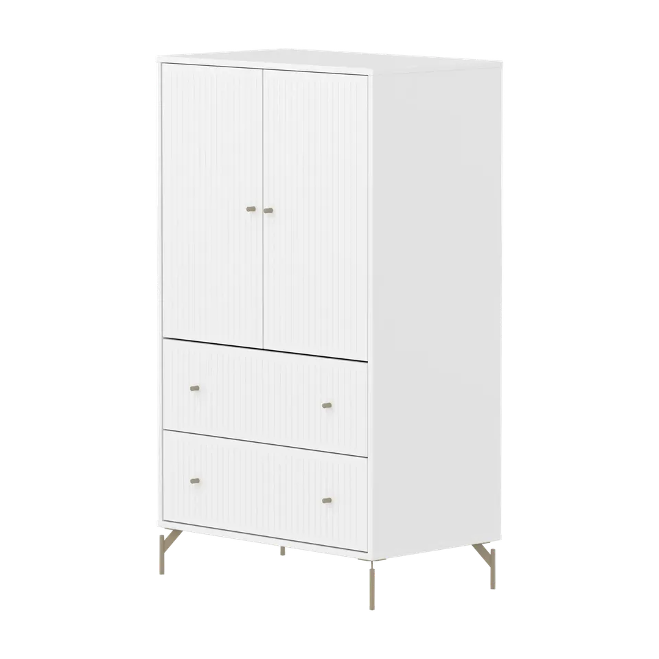flexa-saga-schrank-2-t-ren-2-schubladen-rillen-oat-f-e-griffe-wei image 1