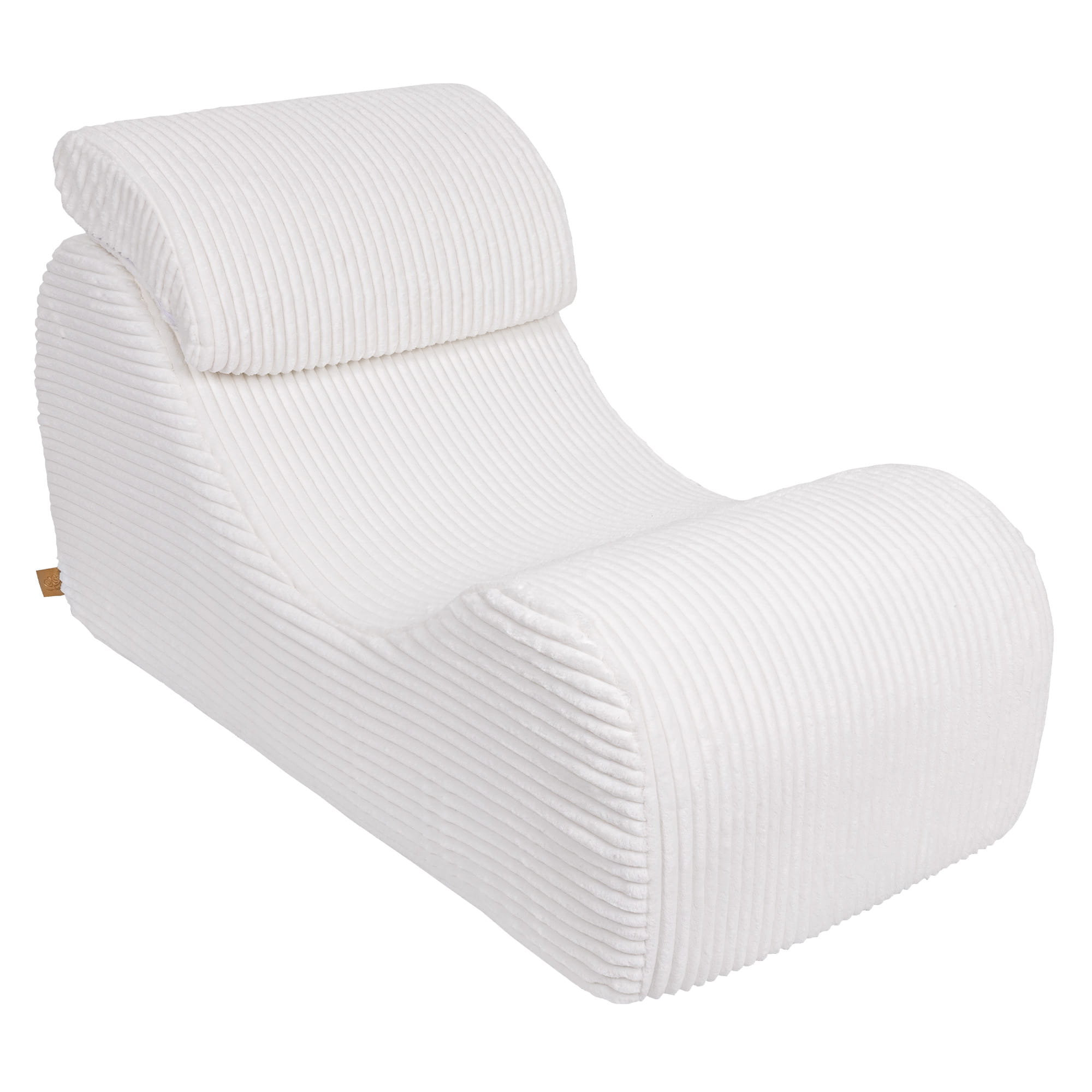 meowbaby-sitzsack-wave-lounger-churro-creme-wei-designer-lounge-sessel image 2