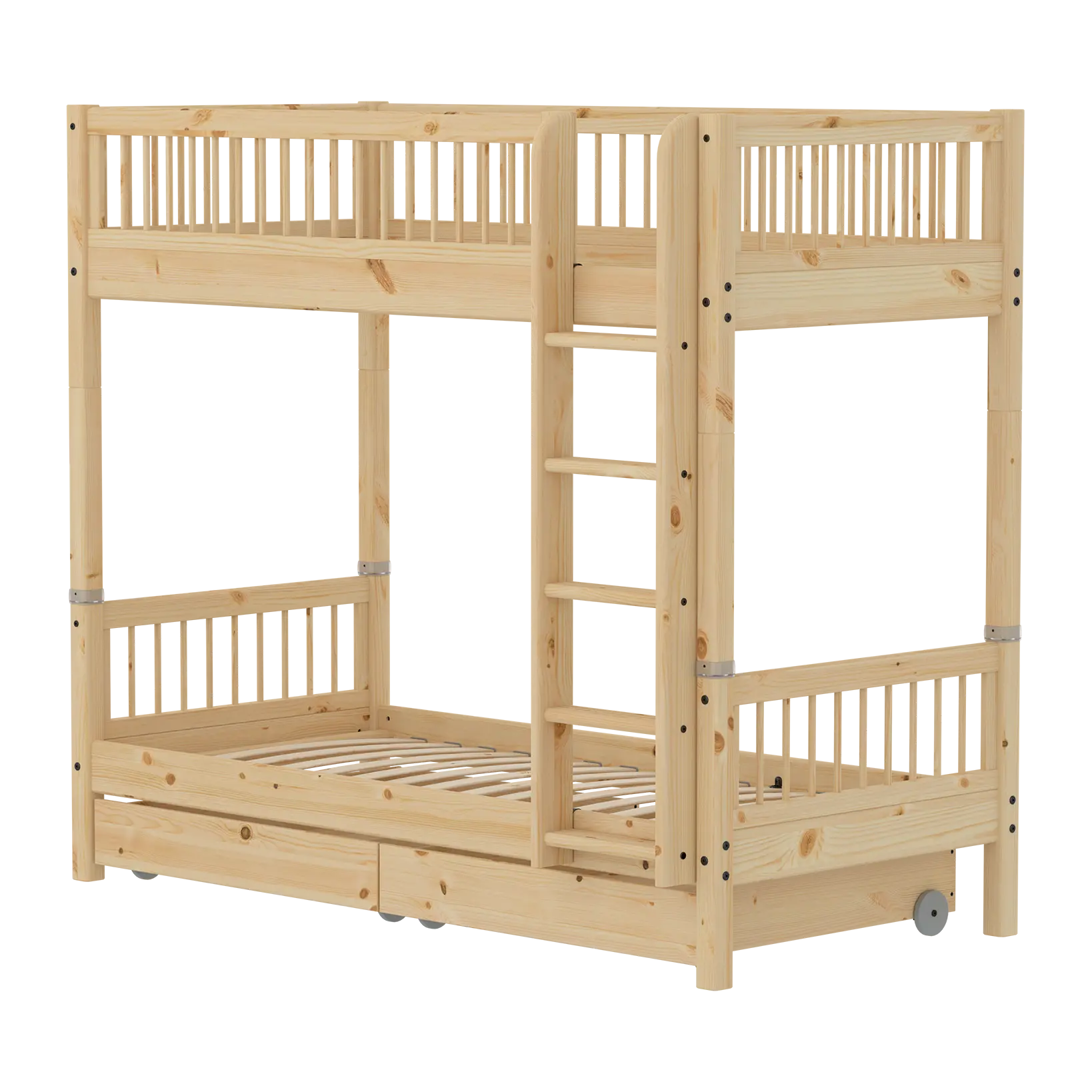 flexa-classic-raw-etagenbett-mit-aufbewahrung-90x200-cm-kiefernholz image 1