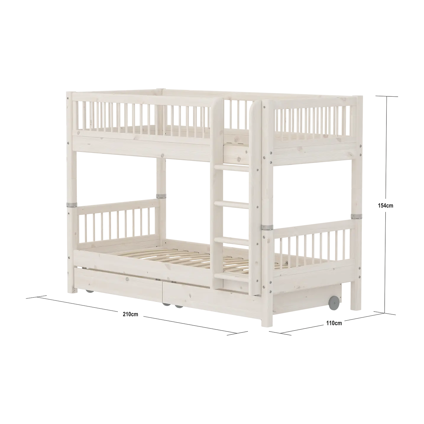 flexa-classic-etagenbett-90x200-cm-mit-schubladen-und-absturzsicherung-wei-154-c image 4