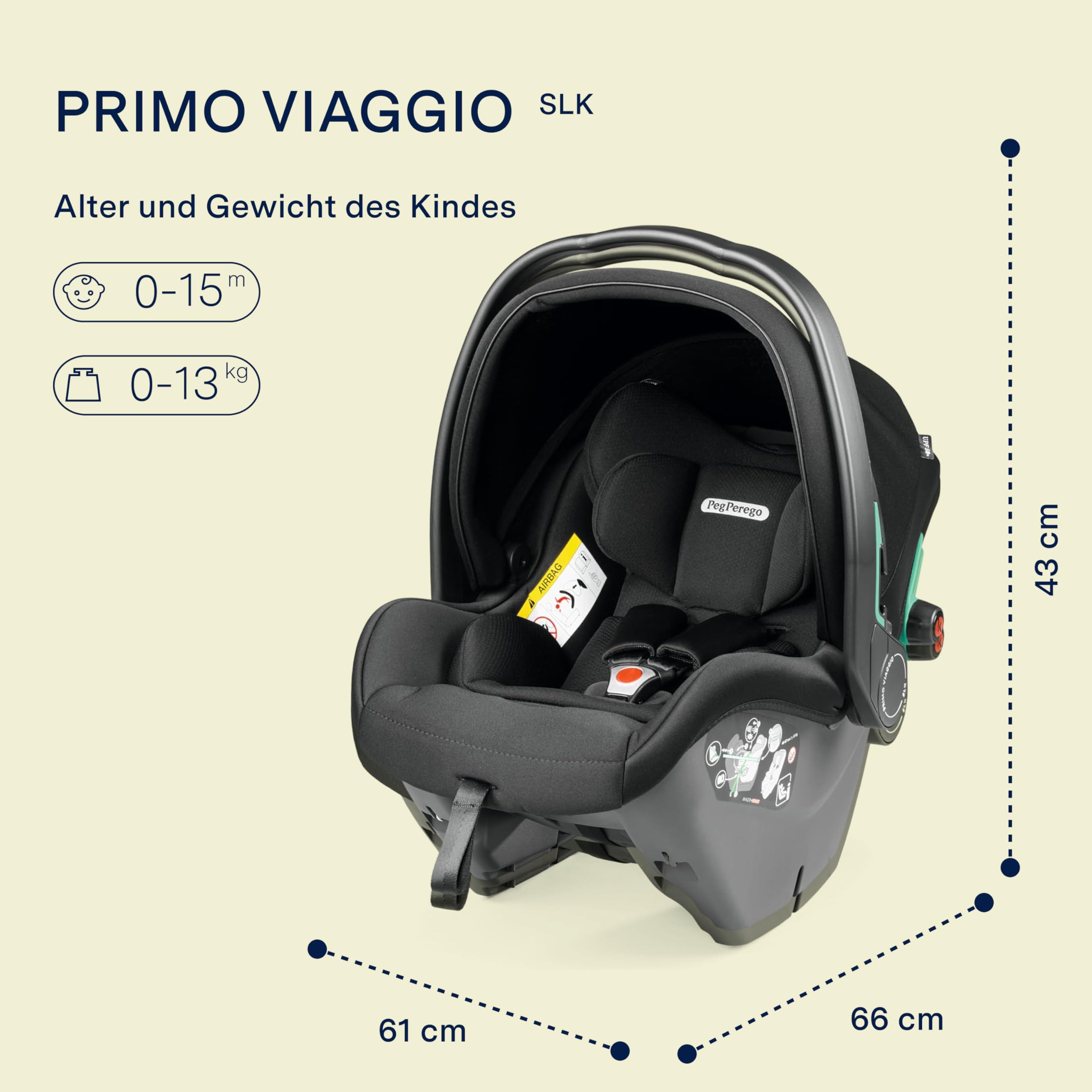 peg-perego-primo-viaggio-slk-isofix-babyschale-40-87-cm-onyx image 2