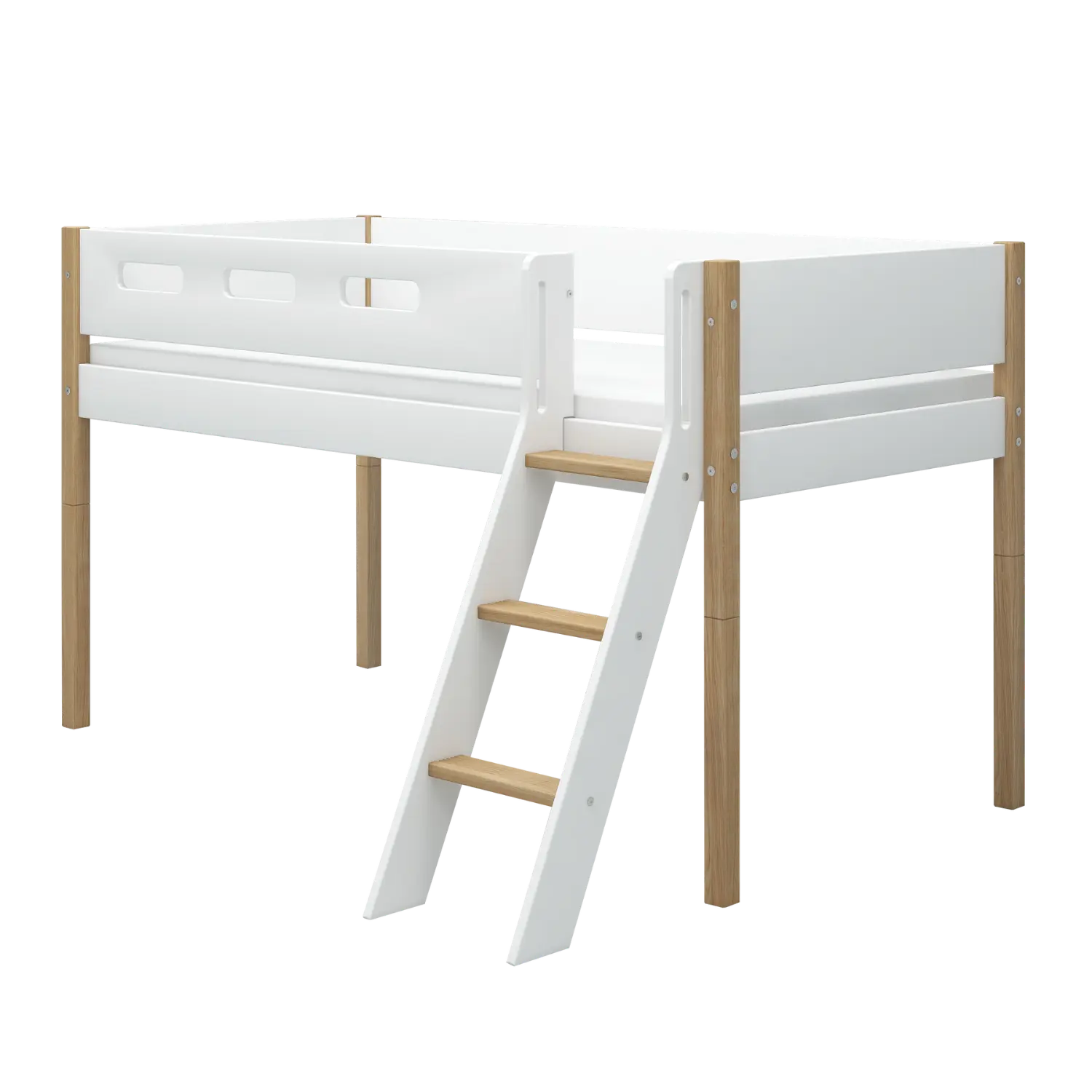 flexa-nor-schr-gleiter-mit-pfosten-f-r-hochbett-120-cm-wei-eiche image 2